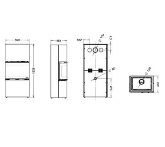Holzofen Trilogie Kaminofen schwarz technisch.jpg